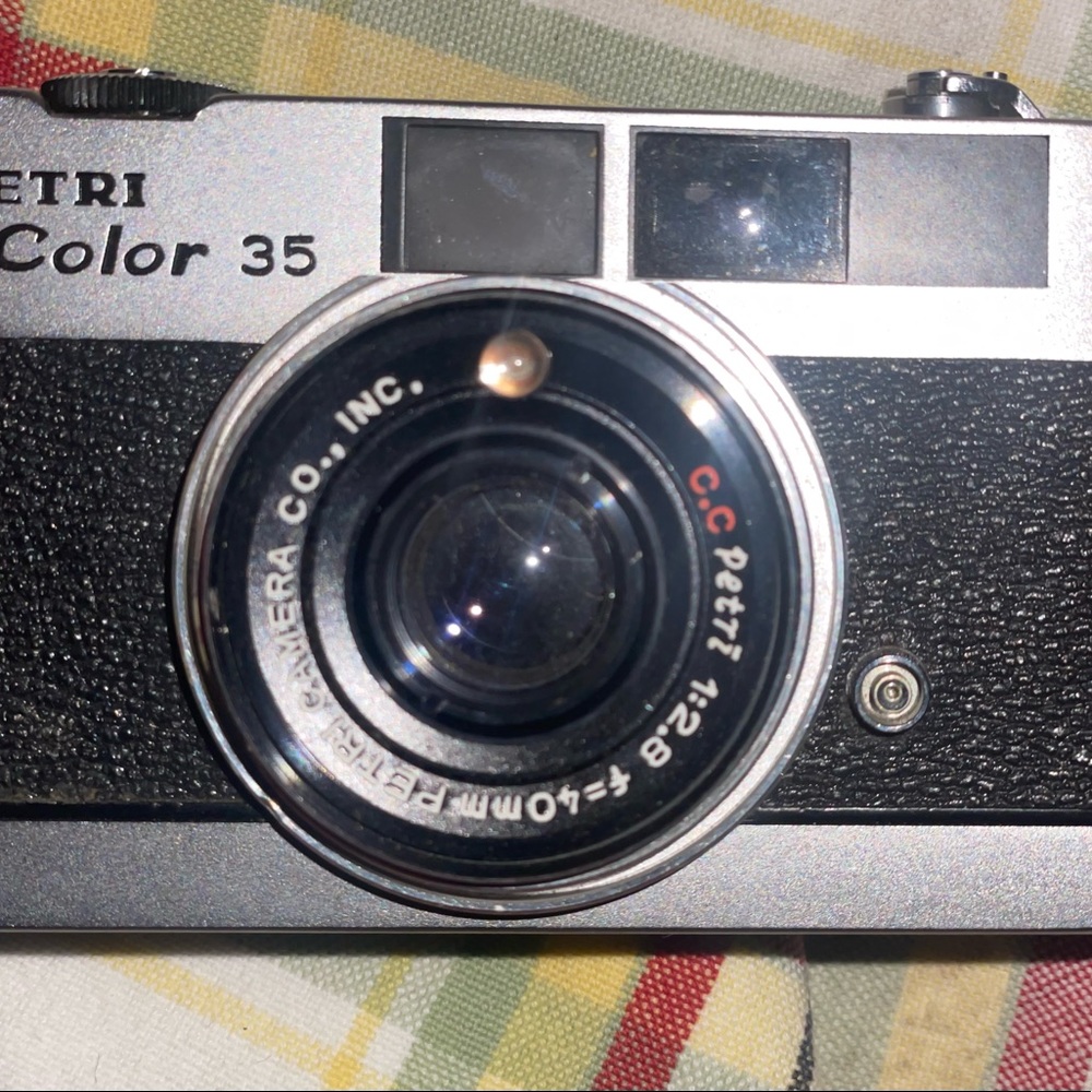 1940’s video camera in leather case / 1960’s color photo camera / vintage lense - Picture 7 of 16